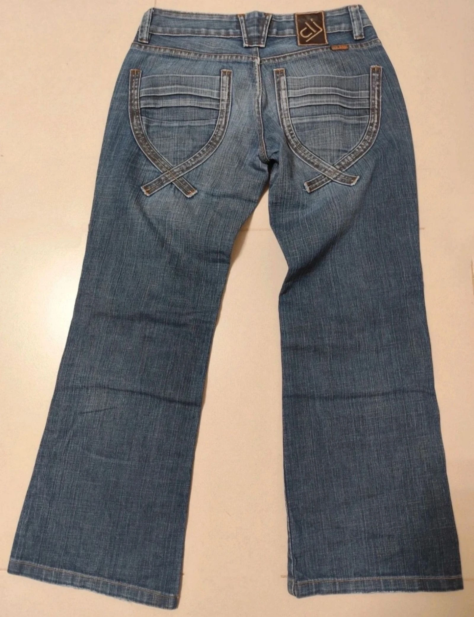 Jean court vintage taille basse (S) – photo 2